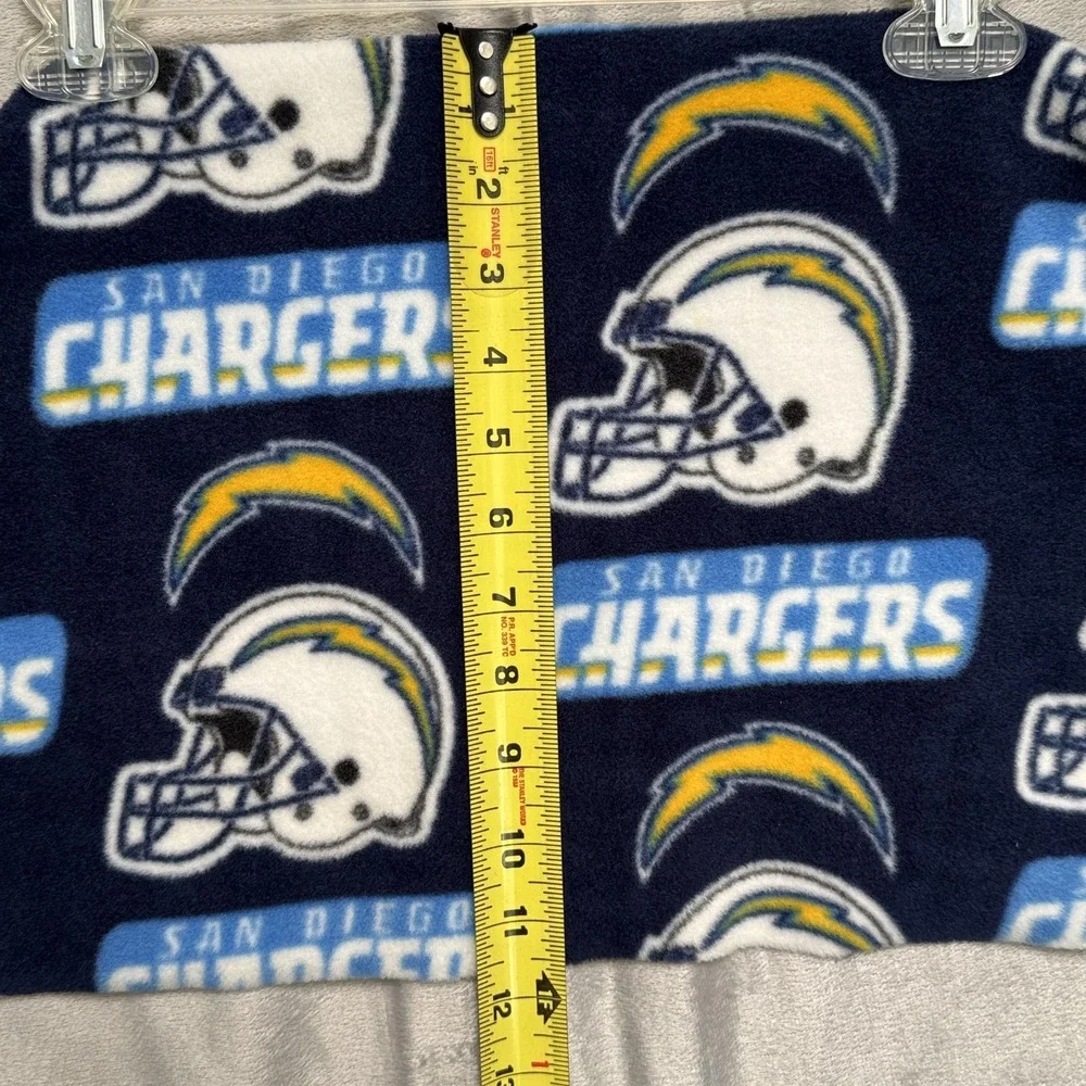 San Diego Chargers Scarf Fleece Blue NFL Football Mens Logo Helmet Vintage Style
